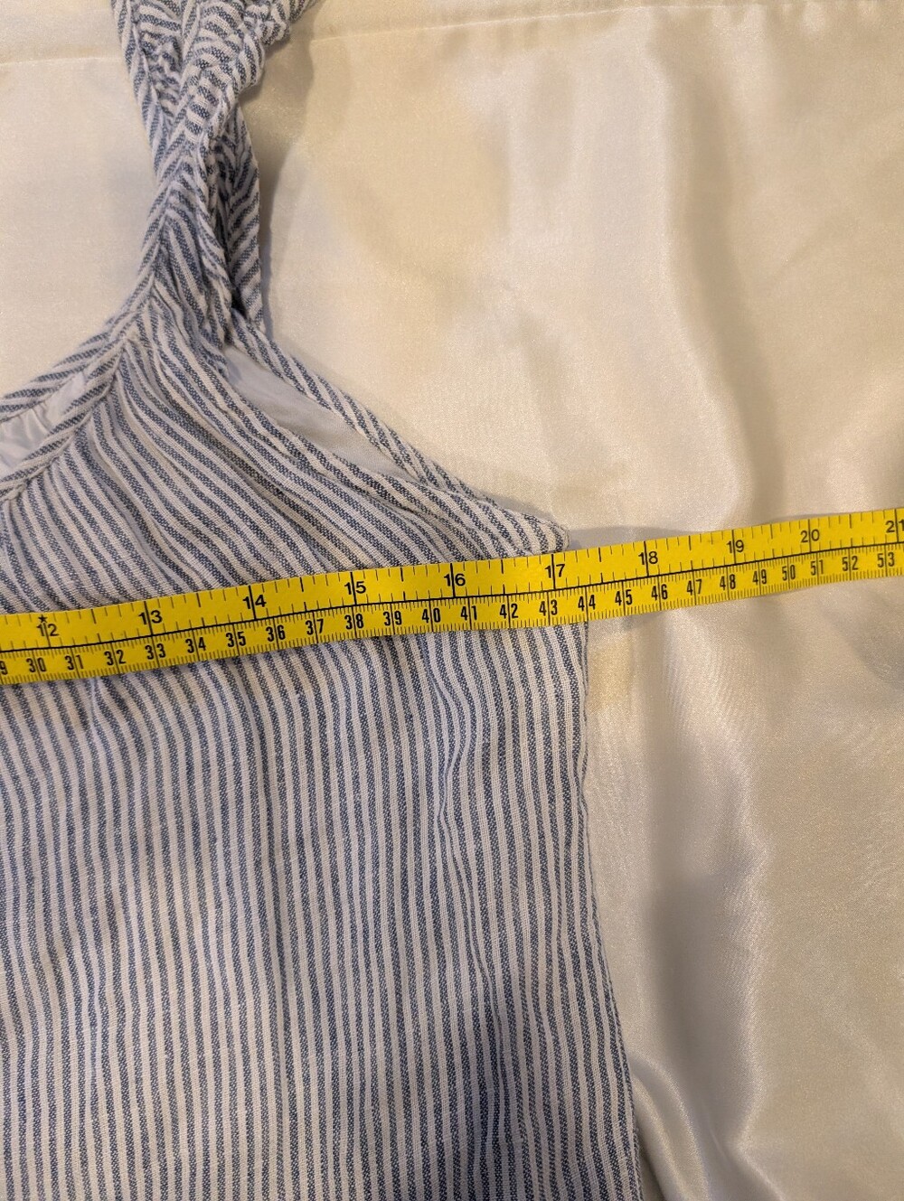 Rails Striped Tiered Linen Maxi Dress in Blue, Mint and yellow oversized luxury - Picture 8 of 8